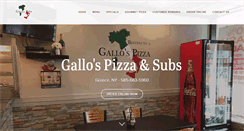 Desktop Screenshot of gallospizza.com