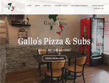 Tablet Screenshot of gallospizza.com